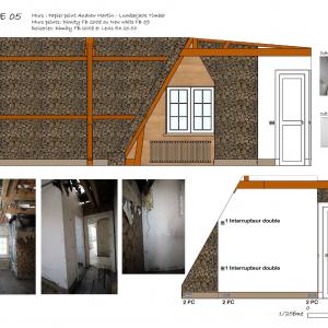 Relevé de mesures d'une chambre pour exemple