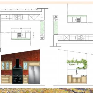 Plan et aménagement d'une cuisine